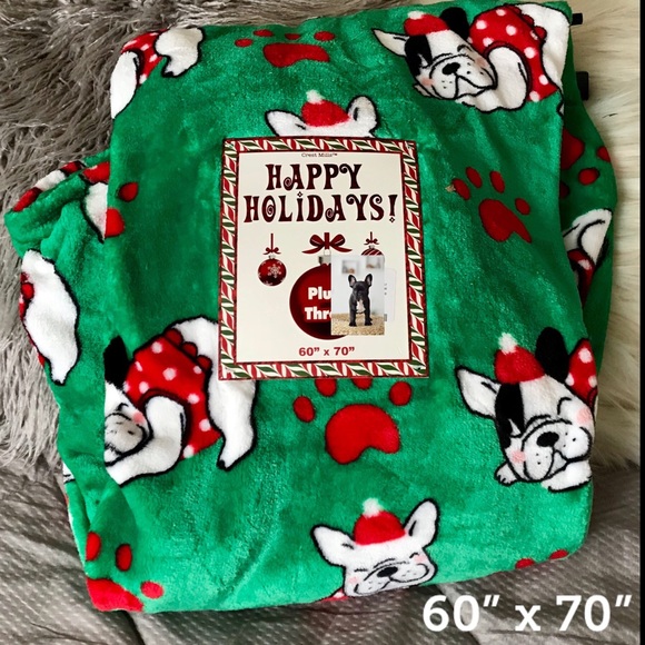 Crest Mills Bedding Crest Mill Frenchie French Bulldog Christmas